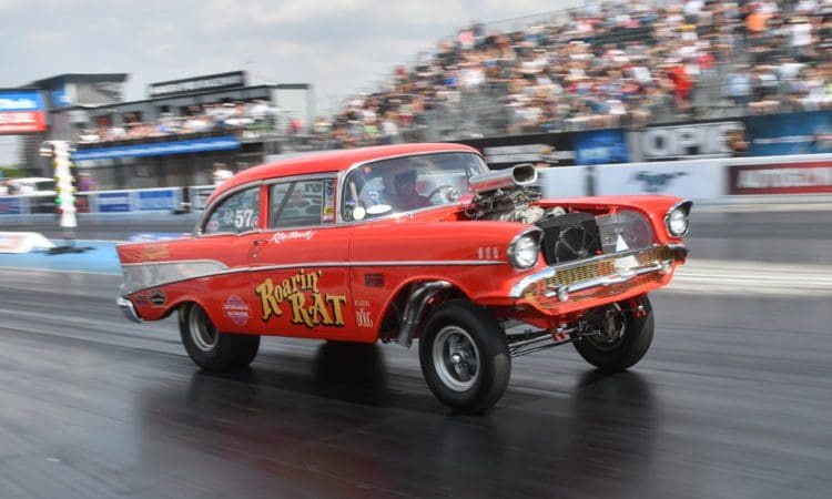 Santa Pod unveils new hot rod & Calendar at the Classic Motor Show