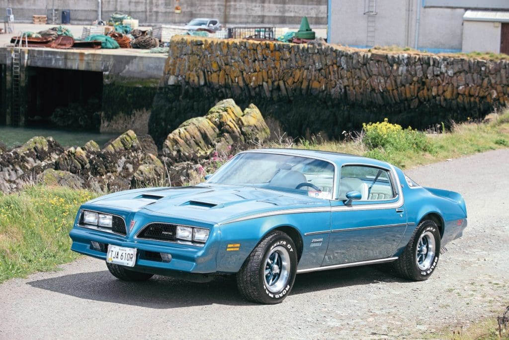 1957 Pontiac Firebird parked