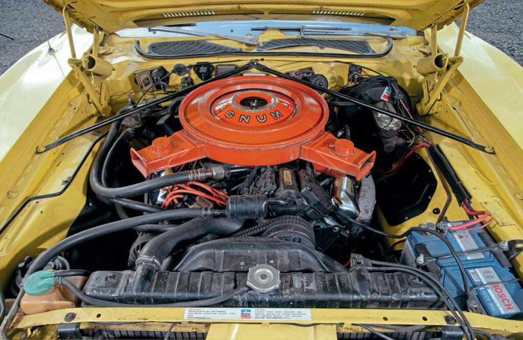 Under the hood of the 1973 Charger 440