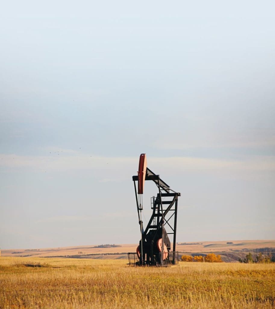 Lufkin pump or ‘nodding donkey’ oil well pump.