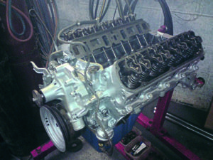 An engine outside of the car.