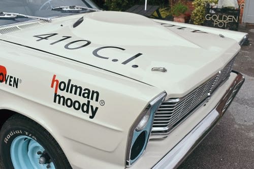 Close up on the Fast Freddie recreation detailing on the 1965 Ford Custom