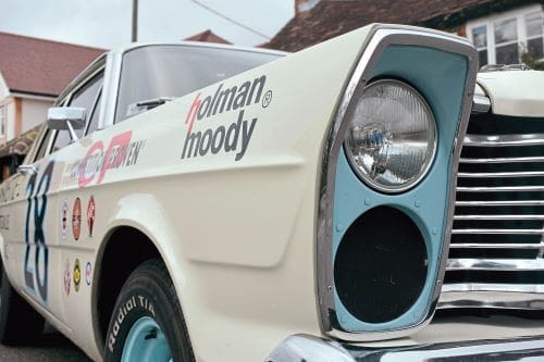 Close up on the Fast Freddie recreation detailing on the 1965 Ford Custom