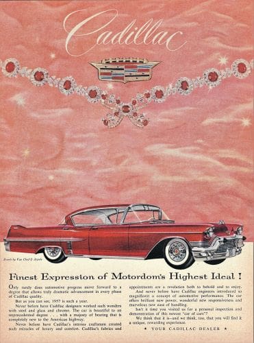 An old Cadillac ad