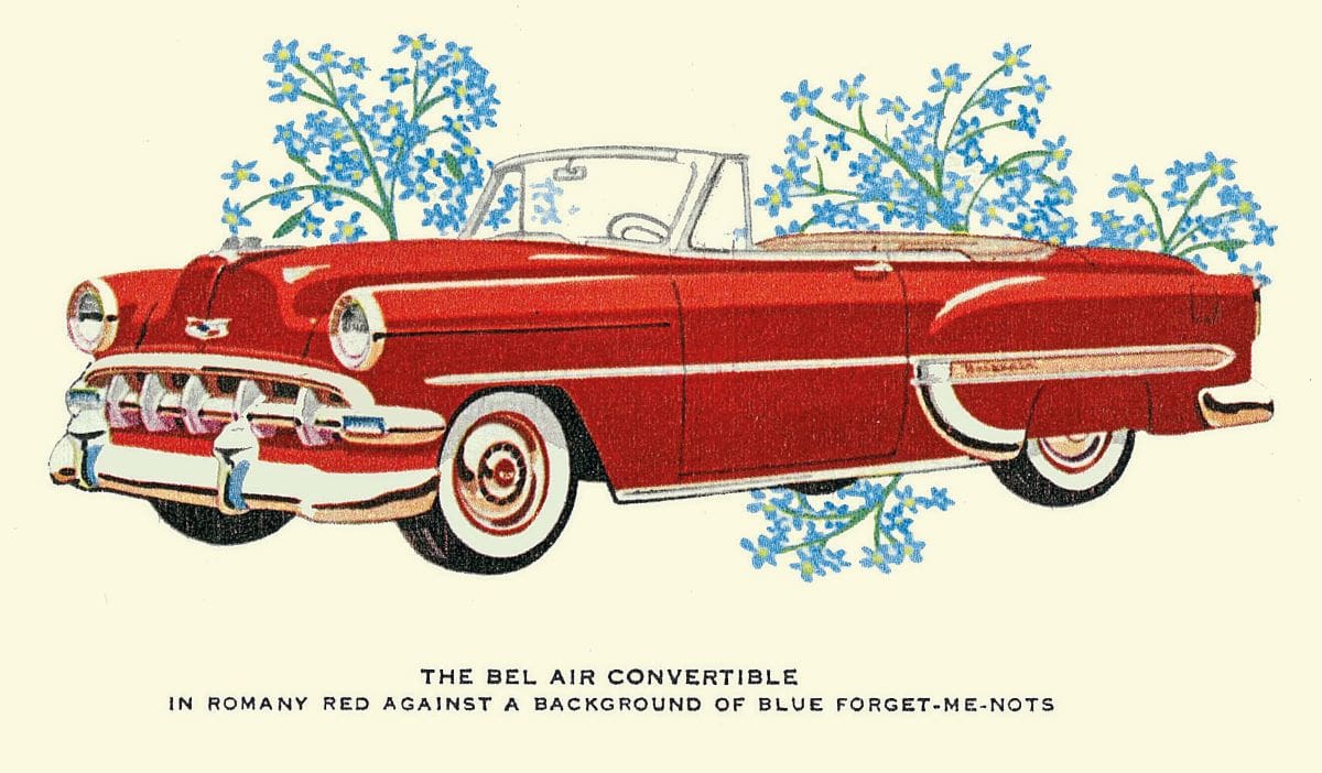 Vintage Chevrolet Bel Air advert