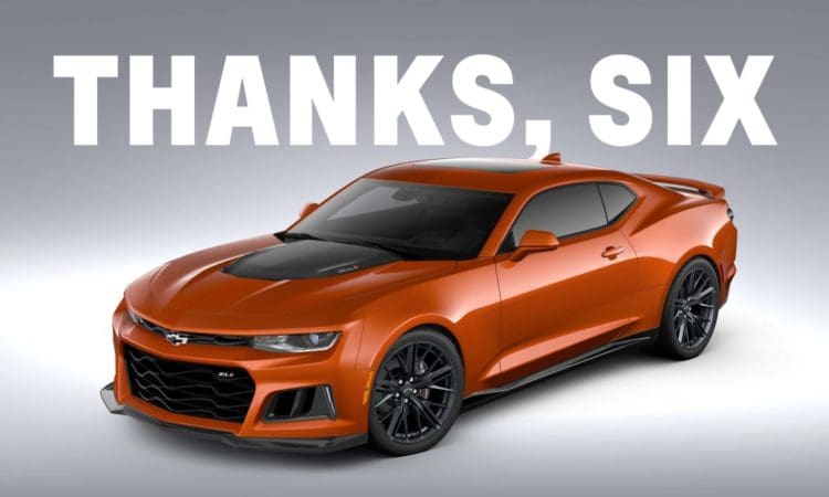 Chevrolet to mark sixth generation Camaro retirement with final collector’s edition