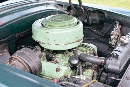 1954 Mercury Monterey under hood