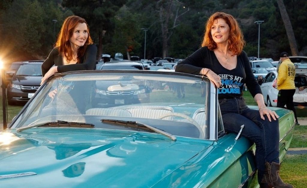 Geena Davis and Susan Sarandon sat on 1966 Ford Thunderbird