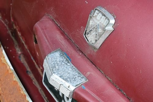 1950 Ford Custom Club Coupe chrome trim