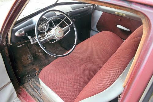 1950 Ford Custom Club Coupe interior