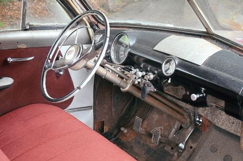 1950 Ford Custom Club Coupe interior