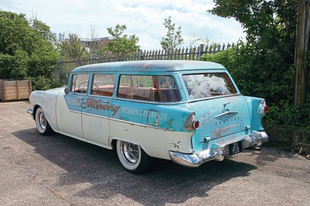 1956 Pontiac Wagon from back side