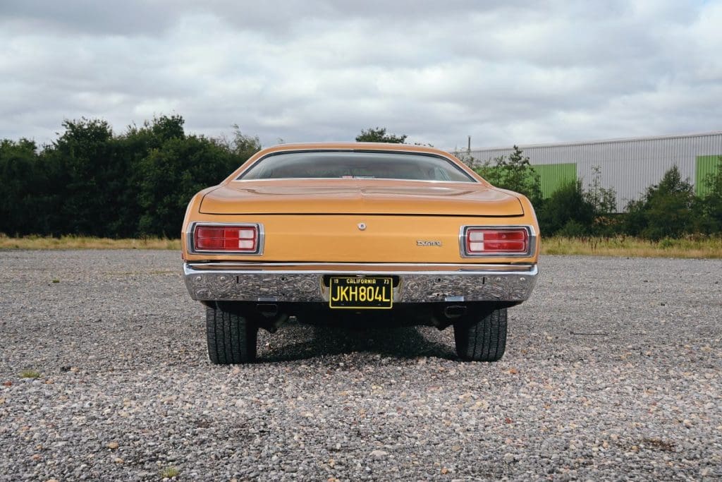 1973 Plymouth Duster from back