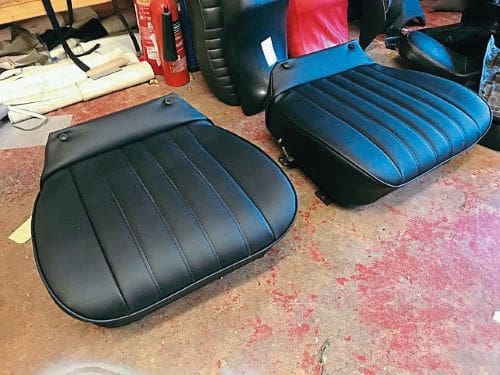 New black vinyl seats for Wildcat