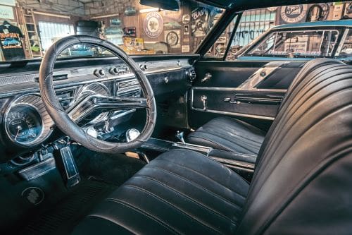 1965 Buick Wildcard black interior