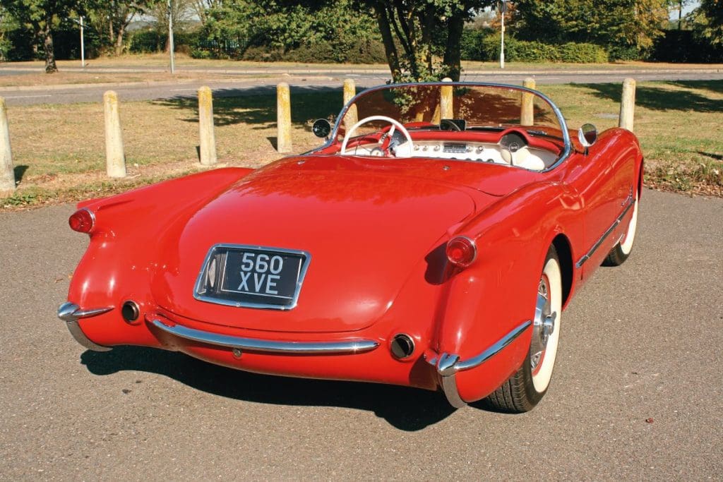 1954 Corvette C1 from back
