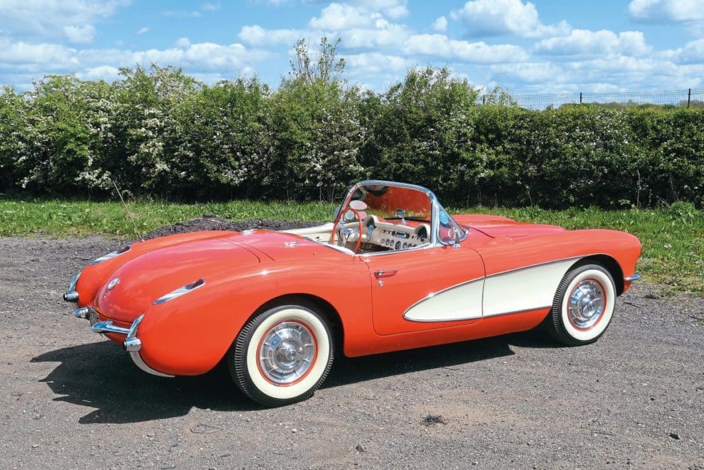 1957 Corvette Roadster from the side