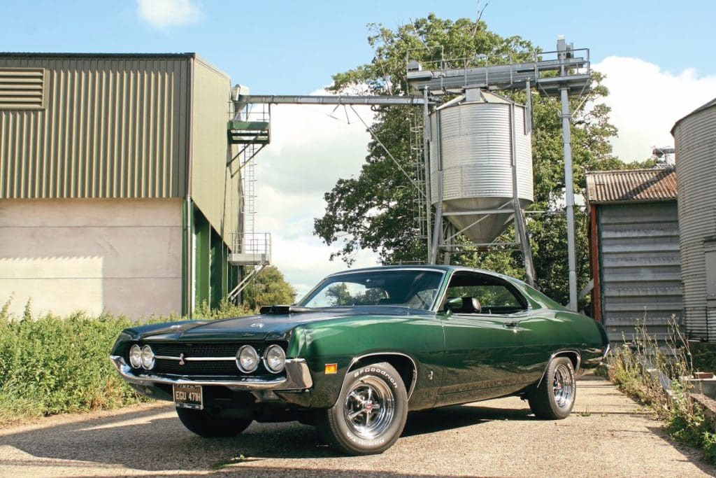 Green 1970 Ford Torino 429 Cobra Jet