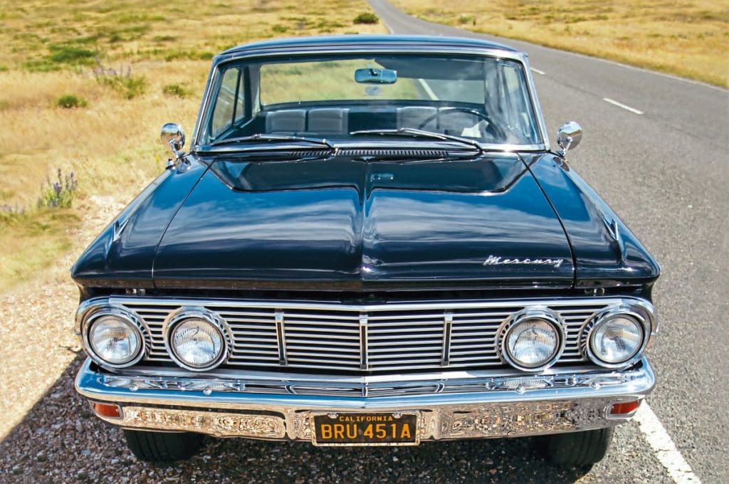 1963 Mercury Comet parked on the side of the road from the front