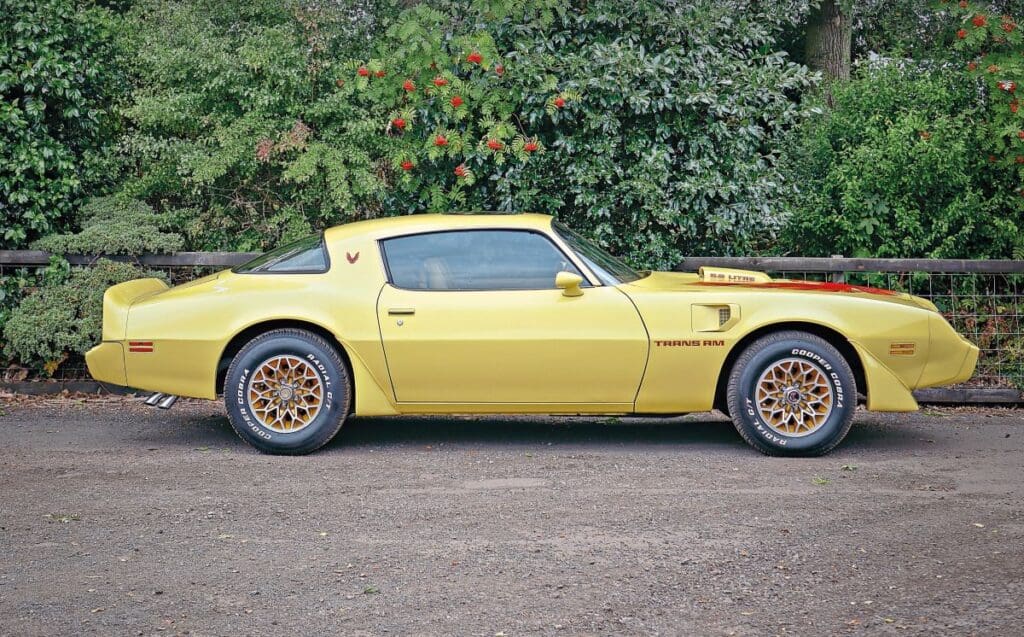 Side view of the Sundance yellow 